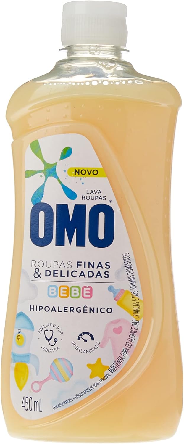 OMO Roupas Finas E Delicadas Sabao Liquido Bebe 450