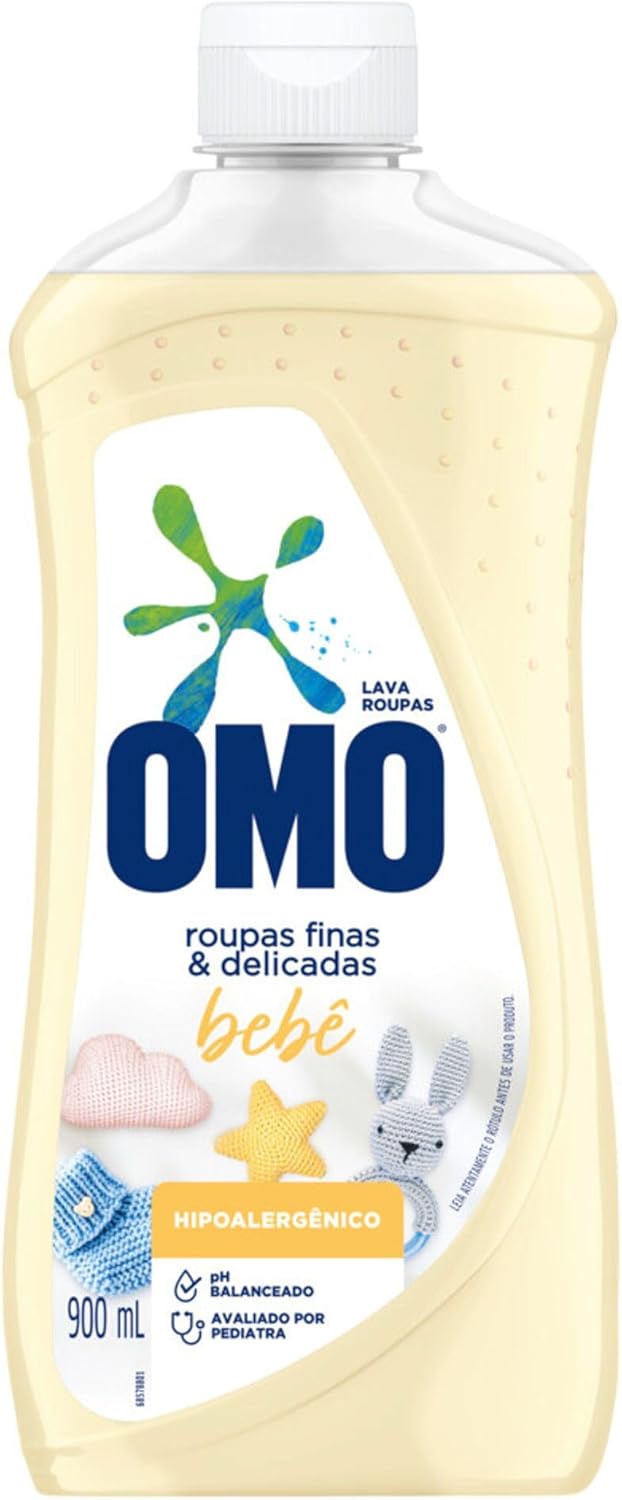 OMO Sabao Liquido Roupas Finas E Delicadas Bebe 900Ml