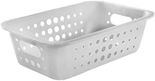 OU M Cesta Organizadora Baixa Branco 29 x 195
