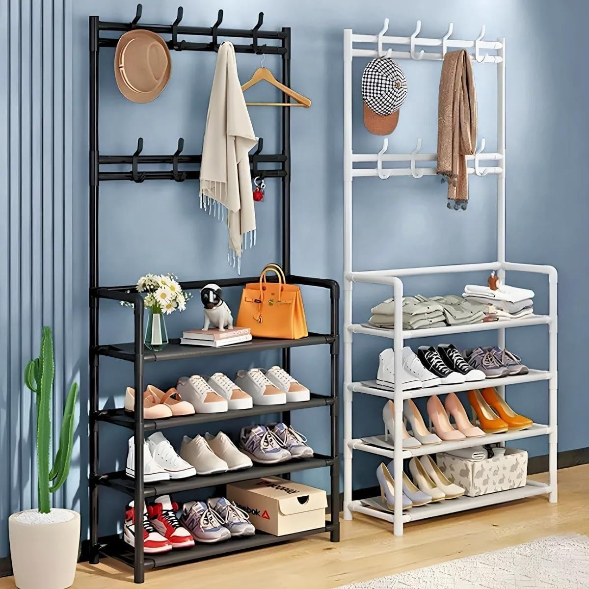 Organizador de Roupa Cabideiro Sapateira 12 pares de Sapatos Multiuso