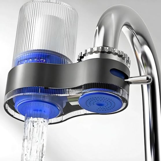 Purificador de Agua para Torneira 2 Filtros Lavavel e Removivel