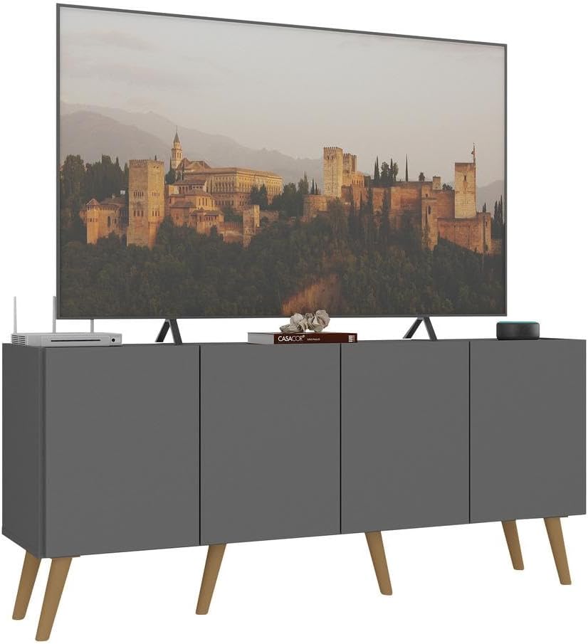 Rack Retro para Tv ate 50 Polegadas com 4 Portas