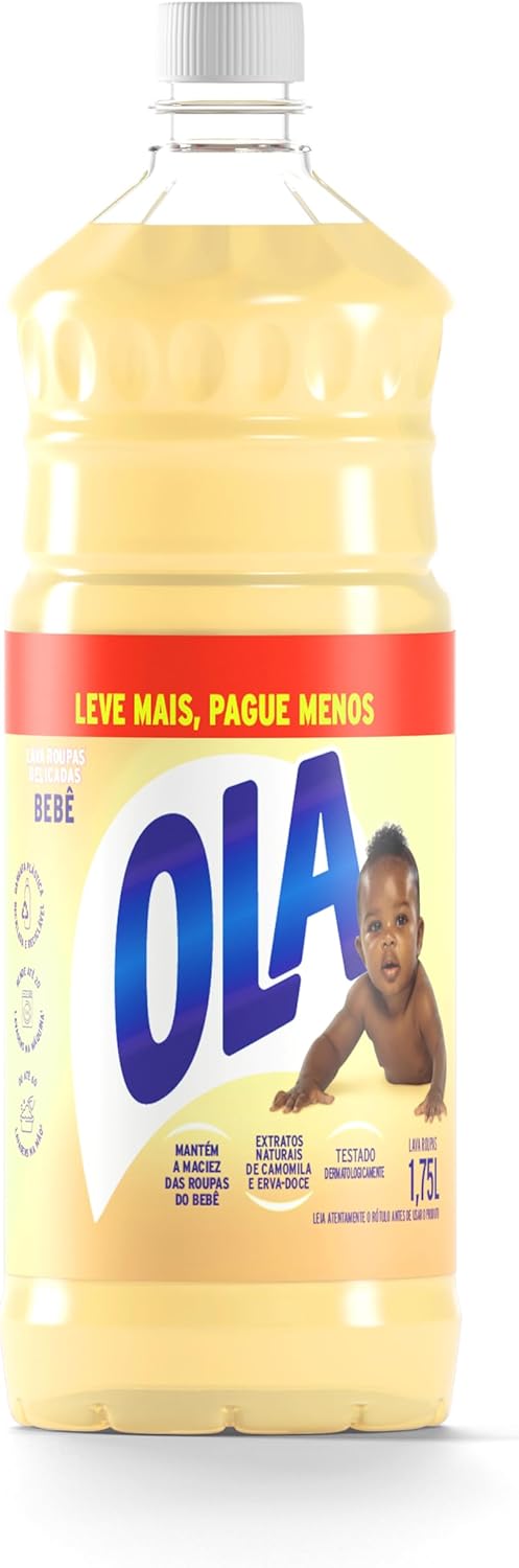 Sabao Liquido Para Roupas Finas e Delicadas Ola Bebe 175L