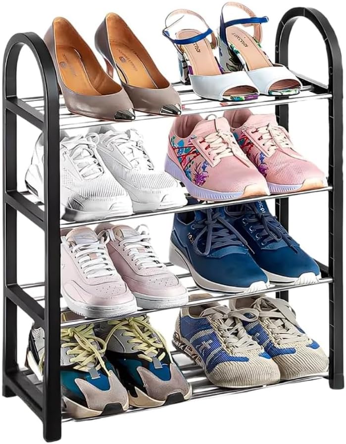 Sapateira Organizadora Modular para 8 Pares Suporte Empilhavel Design Elegante