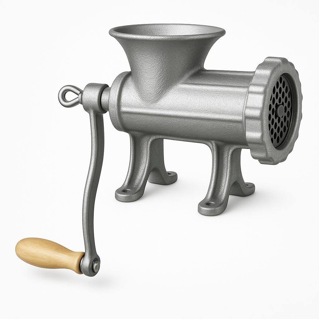 TNT Moedor De Carne Manual de Ferro Fundido Com Acessorios