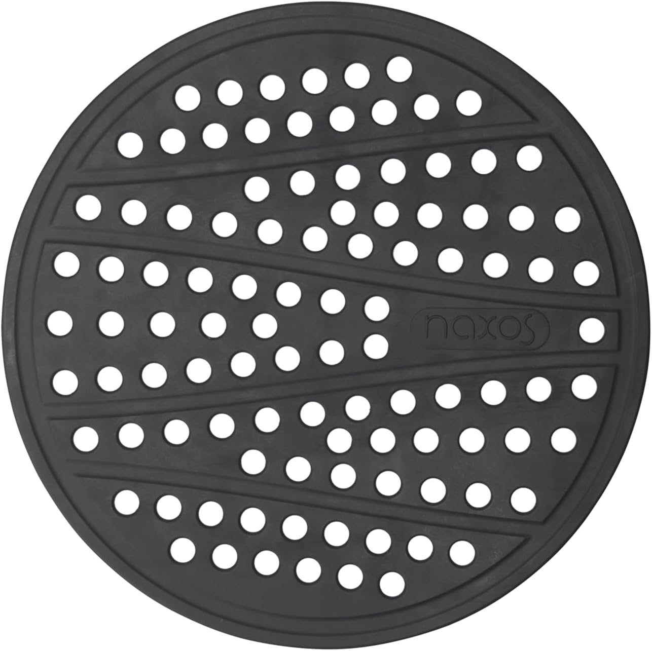 Tapete de silicone para Air Fryer Redondo Cinza Escuro