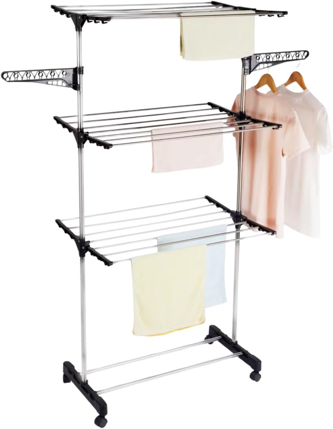 Varal De Chao 3 Andares Grande de Roupas Dobravel Regulavel