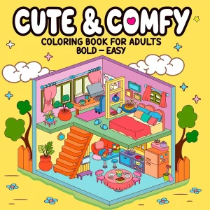 Veja como o Cute & Comfy Coloring Book está transformando o relaxamento de adultos