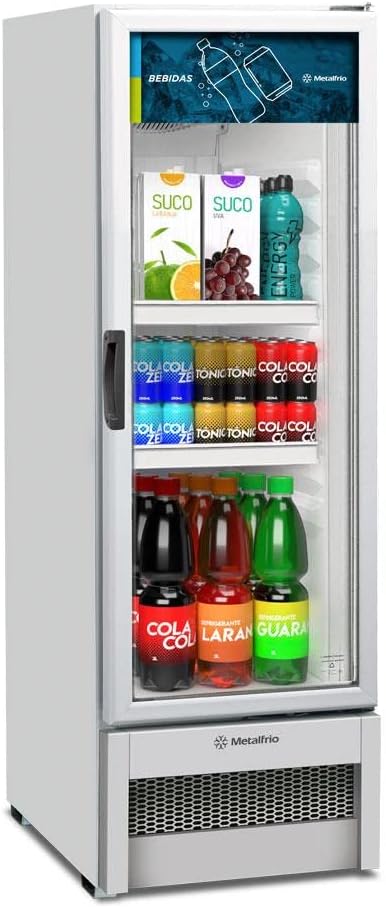 Visa Cooler Refrigerador Expositor Multiuso Porta Vidro 235L VB25R Metalfrio