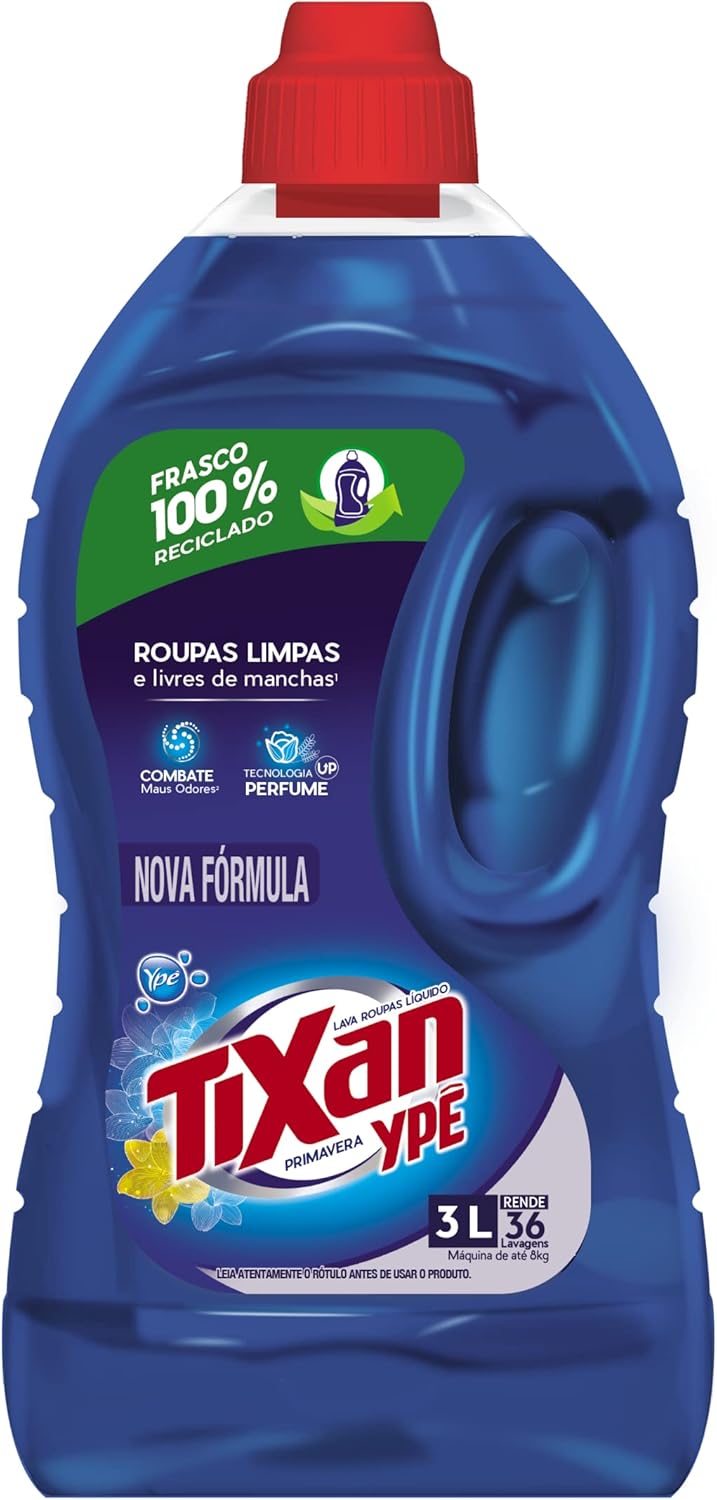 Ype Lava Roupas Liquido Tixan Primavera 3L