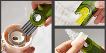 Kit Escovas de Limpeza para Lavar Louça Escova para Lavar Garrafas Lava Mamadeiras 