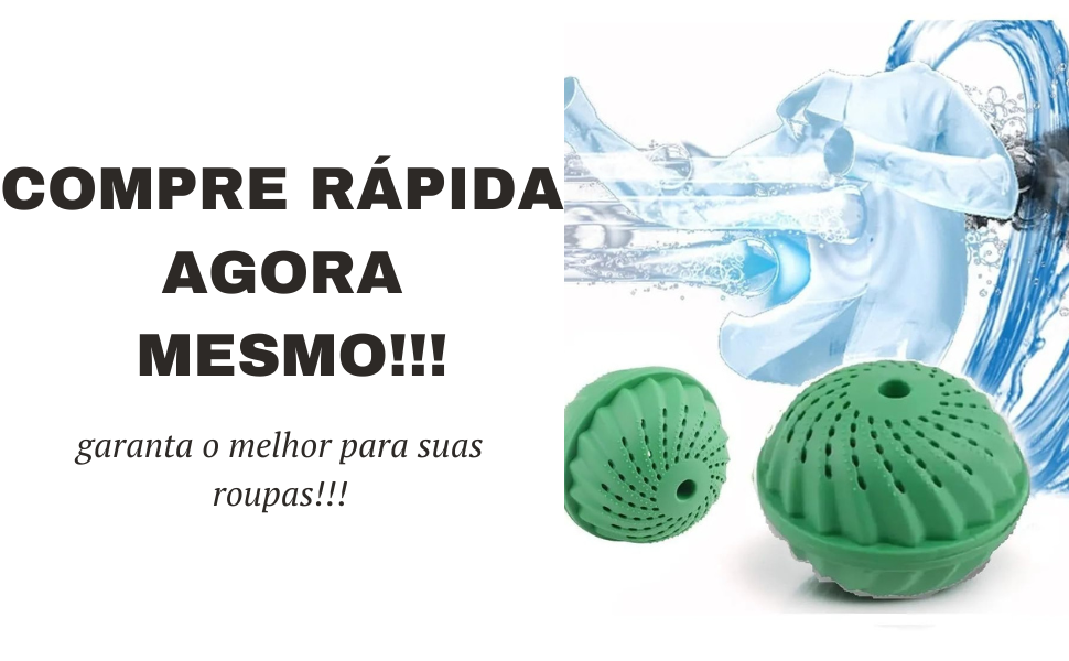 Bola Mágica Ecológica Para Lavar Roupas