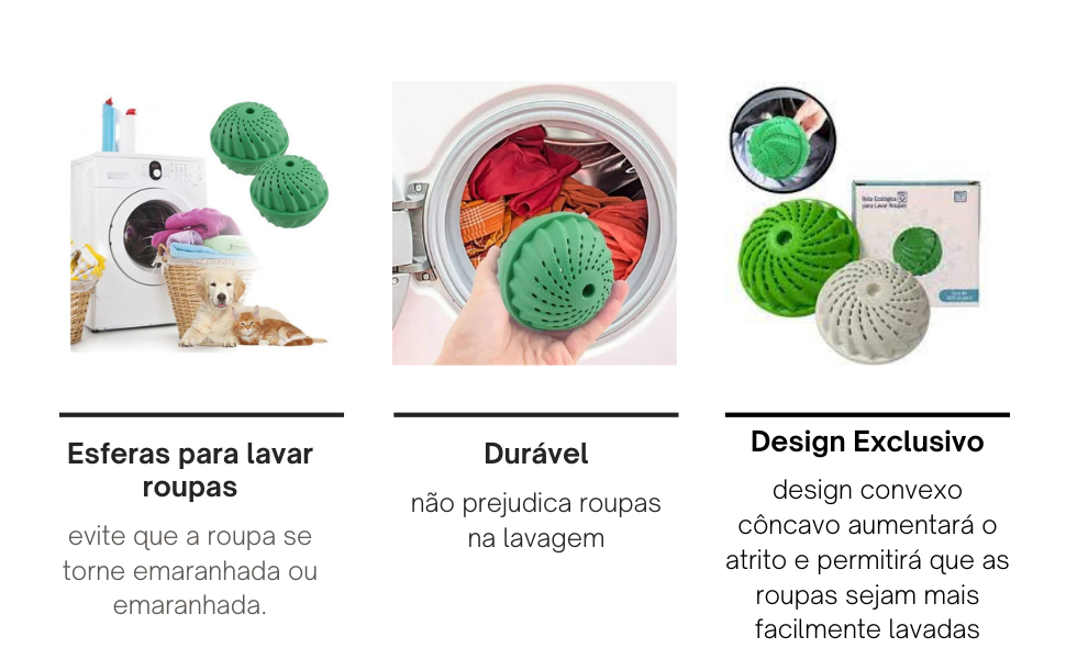 Bola Mágica Ecológica Para Lavar Roupas