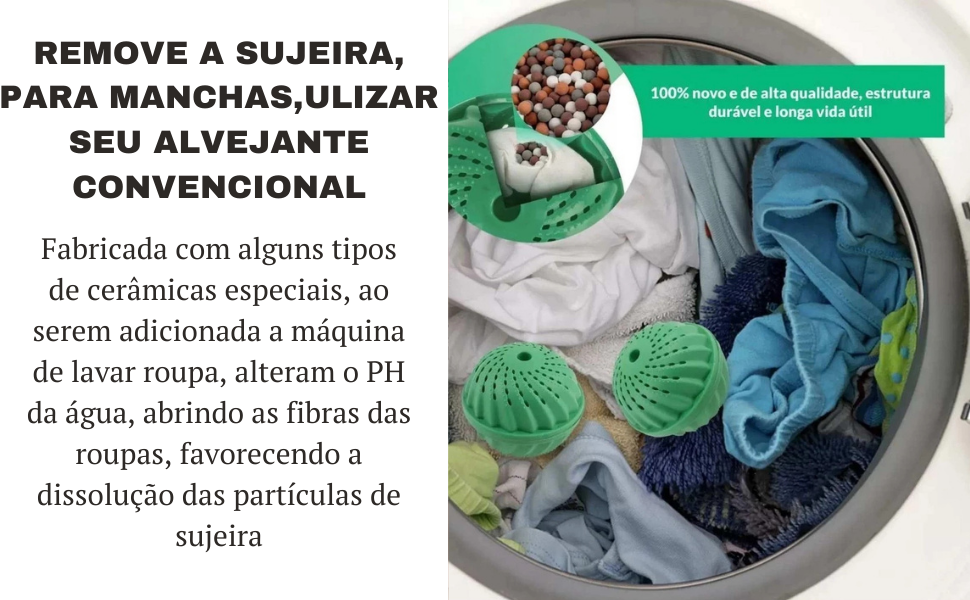 Bola Mágica Ecológica Para Lavar Roupas