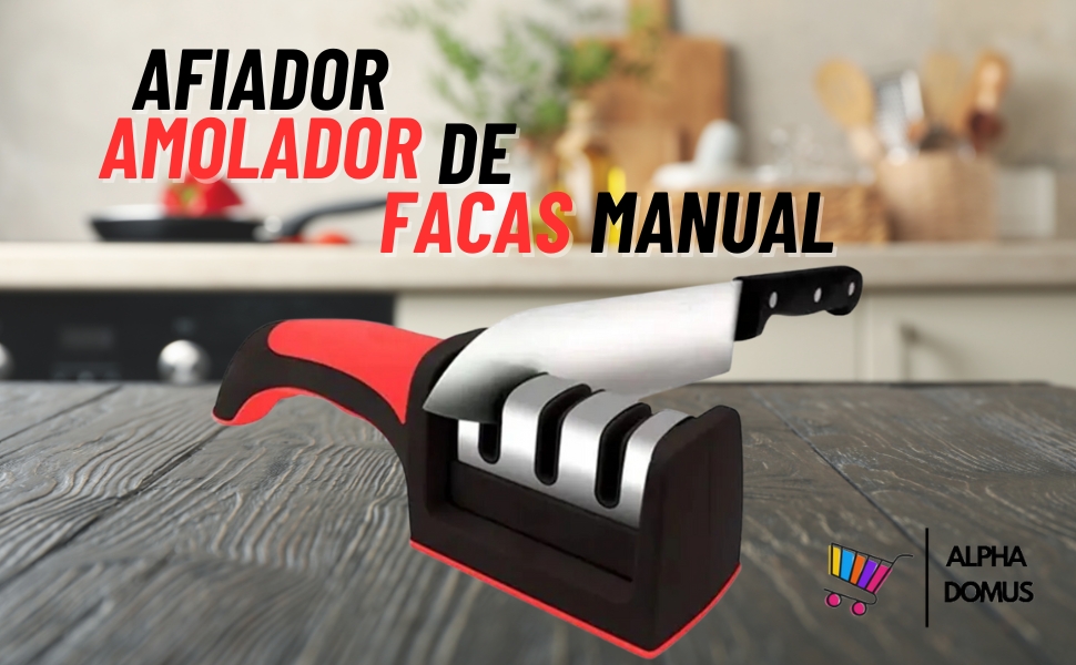 Afiador amolador de facas Manual