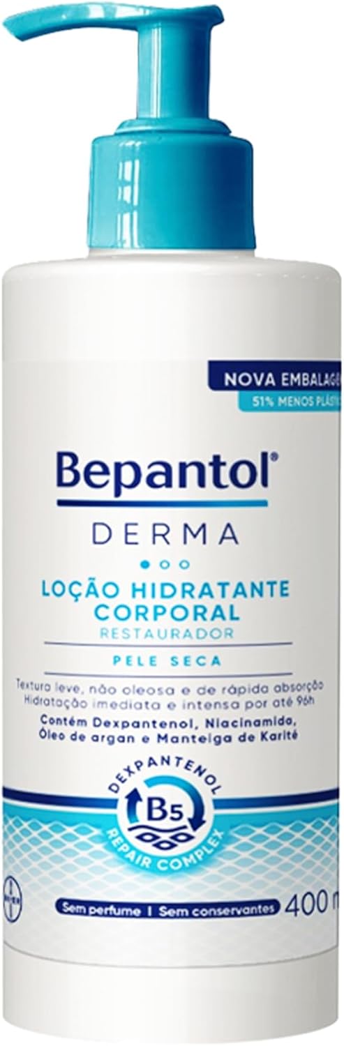 Bepantol Derma Hidratante Corporal Restaurador para Pele Seca 400ml
