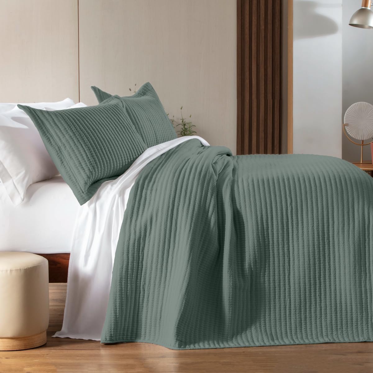 Colcha Belton Casal Poliester 220x240m 300 Fios Matelassado Versatil Conforto
