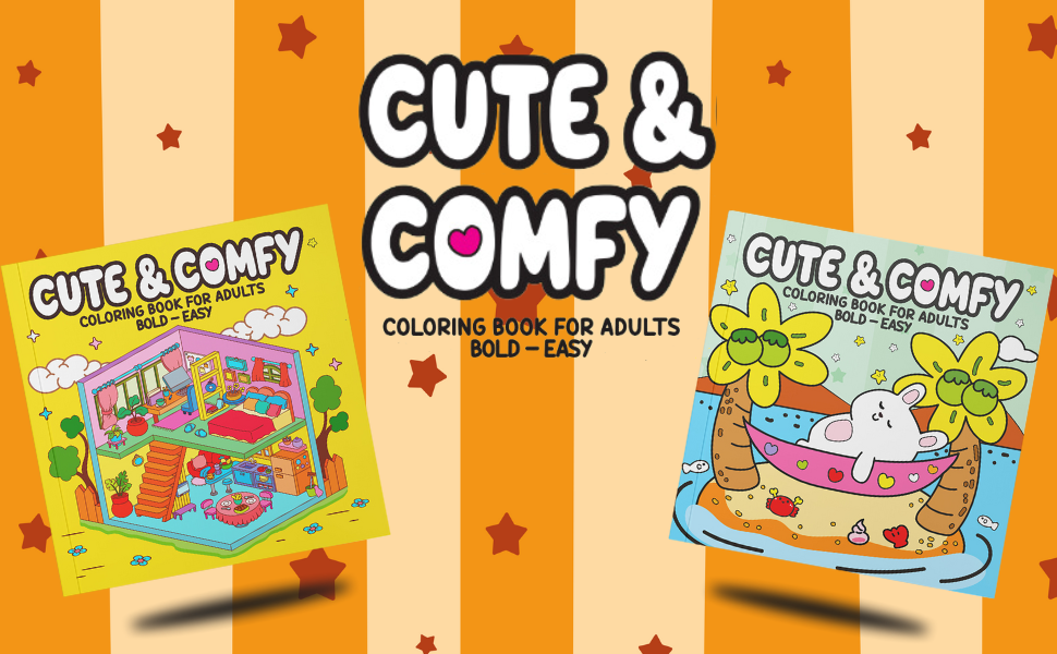 Cute & Cute Coloring Book for Adults - Livro de Colorir