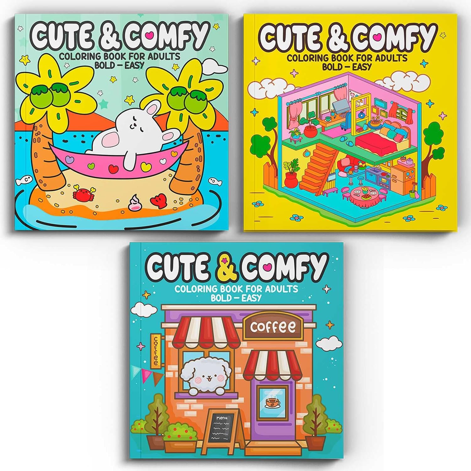 Colecao Cute Comfy Coloring Book for Adults Special