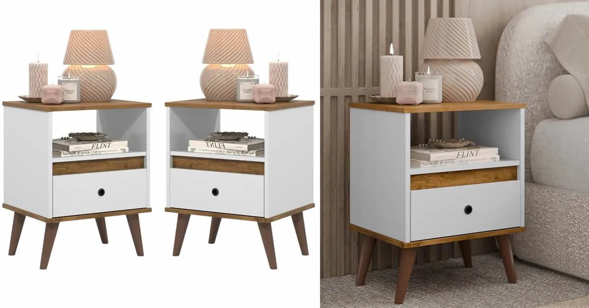 Descubra a mesa de cabeceira que vai transformar seu quarto