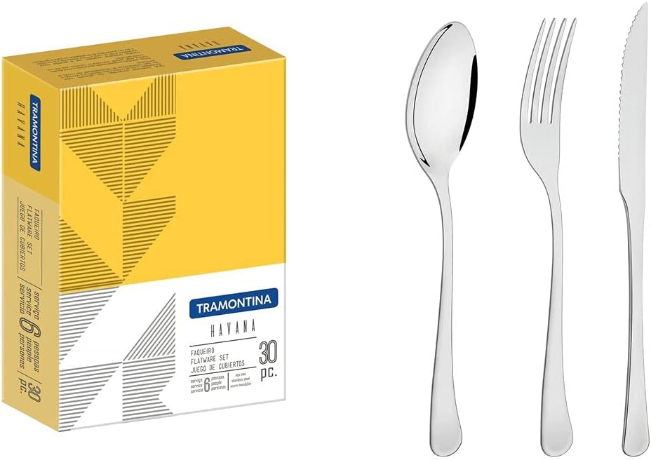 Faqueiro Tramontina Havana em Aco Inox com Facas para Churrasco