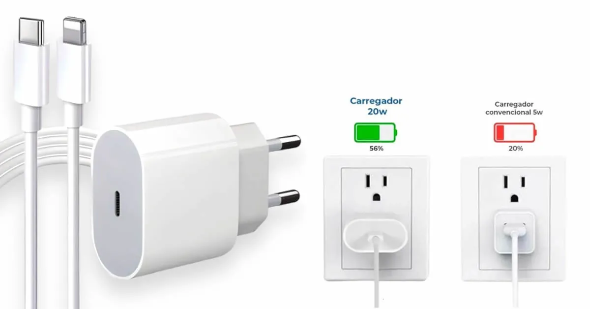 Finalmente um carregador iPhone 25W que carrega 3x mais rápido