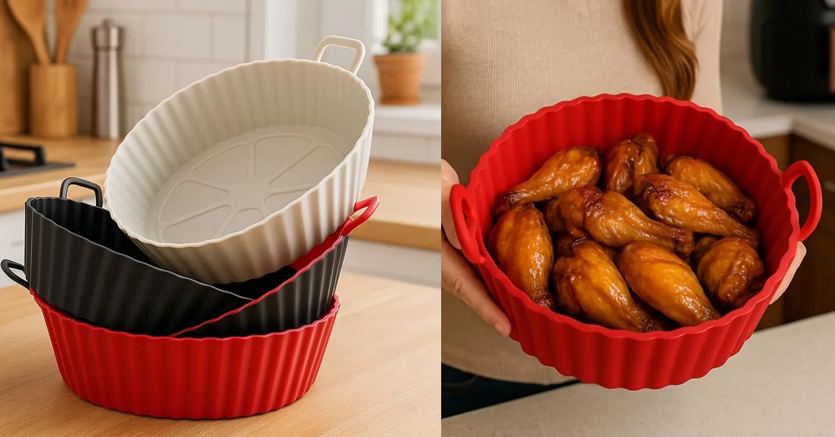 Formas de silicone para Air Fryer revolução na sua cozinha.fw