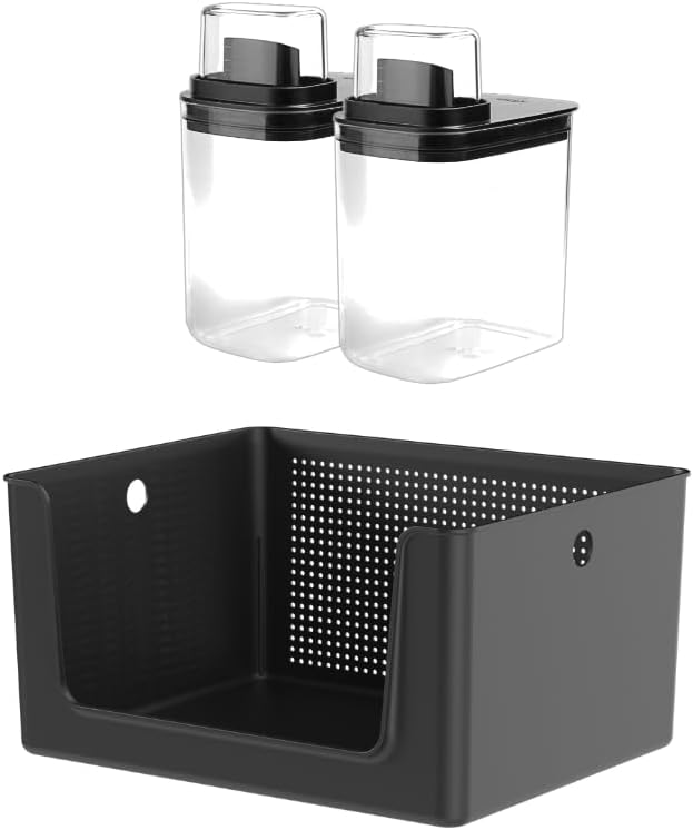 KIT DE LAVANDERIA CESTO FLOW E DISPENSER DE SABAO
