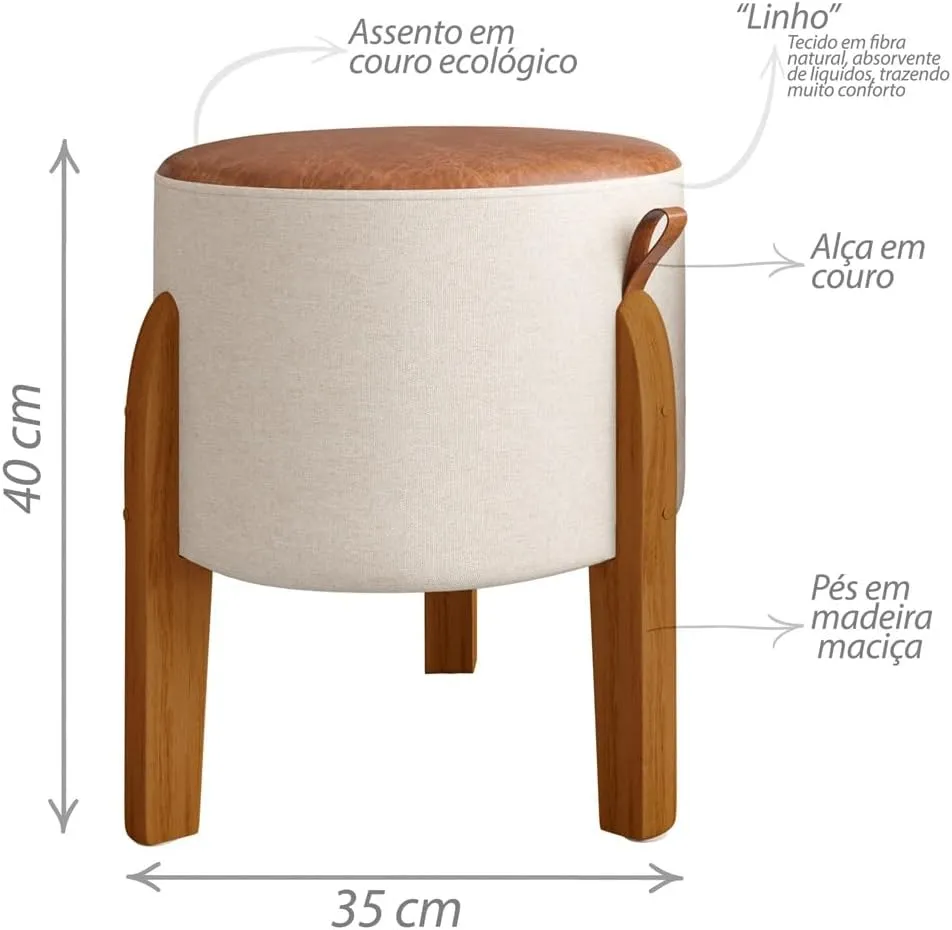 Kit 3 puff luma transforme qualquer ambiente com elegância e funcionalidade-2