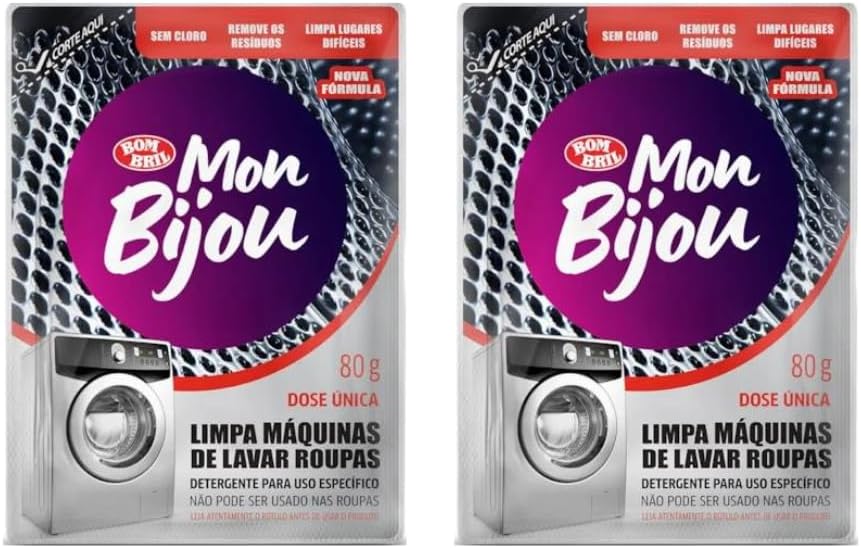 Limpa Maquina De Lavar Roupas Mon Bijou Sache 80g