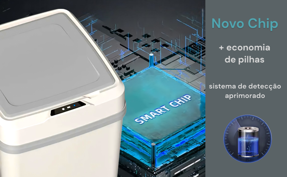 lixeira banheiro, lixeira cozinha, lixeira antiodor bebe, lixeira automatica com sensor