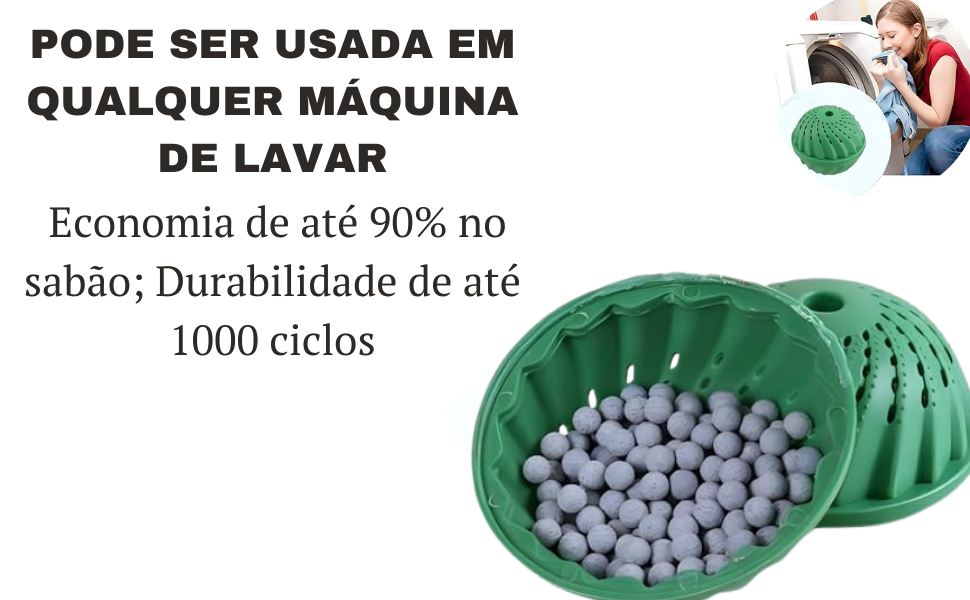 Bola Mágica Ecológica Para Lavar Roupas