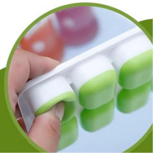 forma de gelo de silicone com tampa 4 unidades forminha para gelo desenforma facil