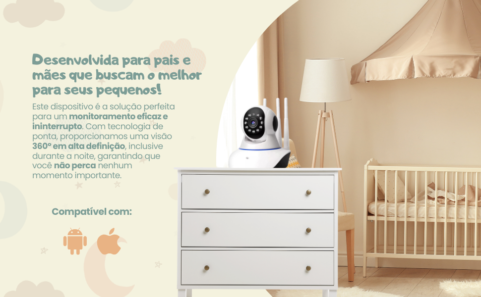 monitoramento eficaz, babá eletrônica, monitoramento de segurança, câmera de segurança