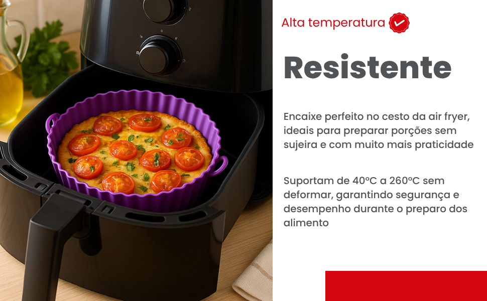 Kit de 6 formas airfryer em evidencia