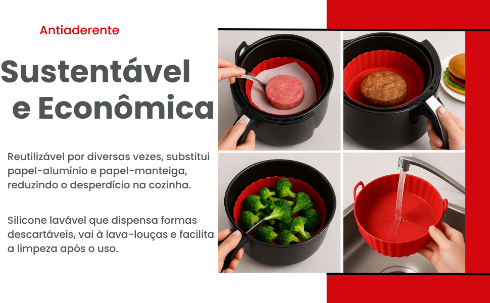 Kit de 6 formas airfryer em evidencia