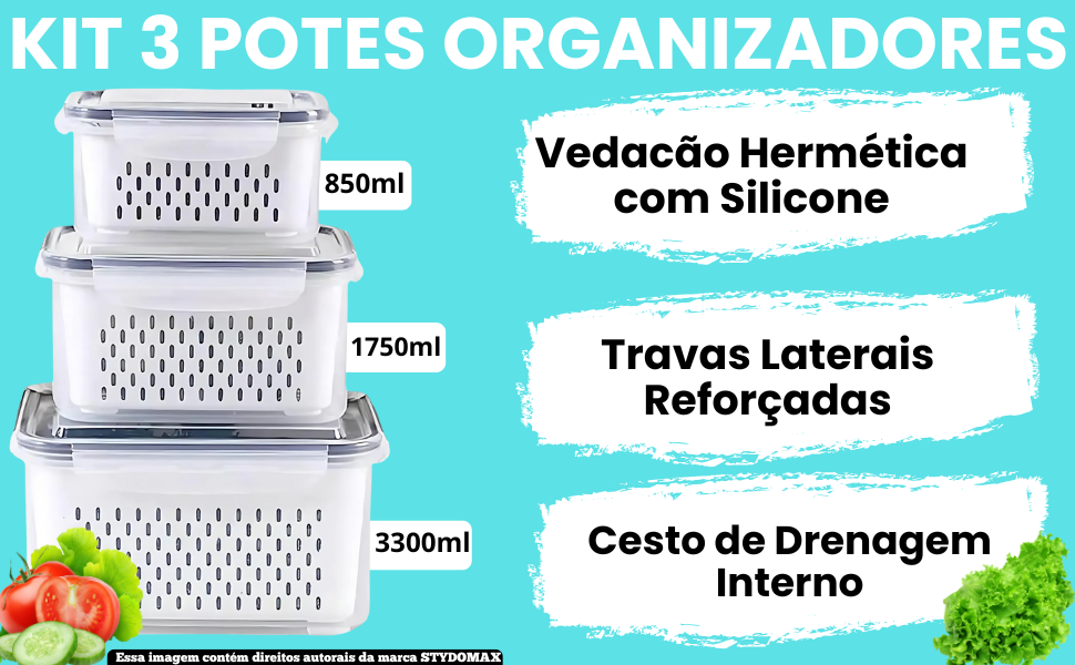 ORGANIZADOR DE GELADEIRA