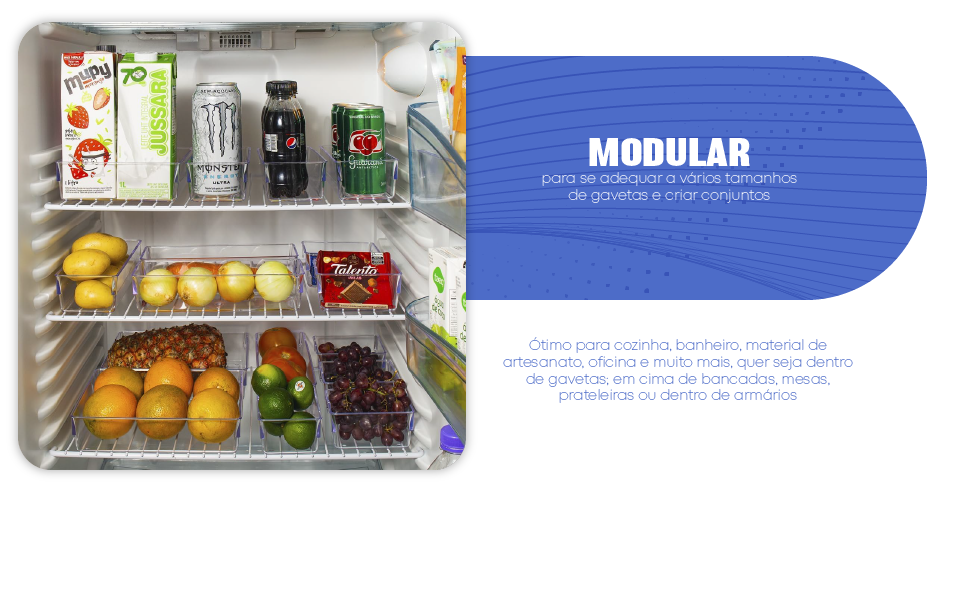 Kit 7 Organizadores Modular Multiuso