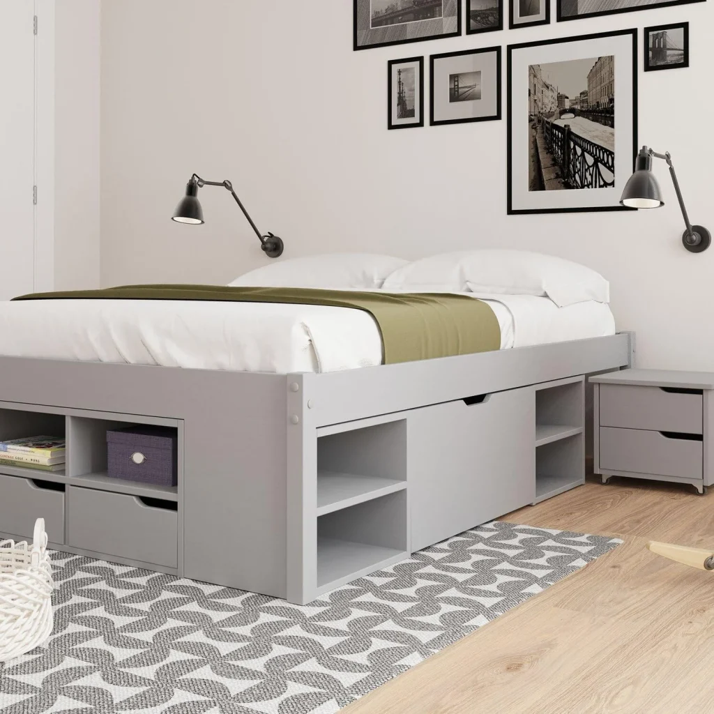 1757833214_Cama-Casal-Multifuncional-Madeira-Macica-6-Gavetas-Charme-Cool-Grey