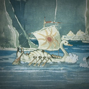 Ilustração de parte da capa do livro O Sillmarilion